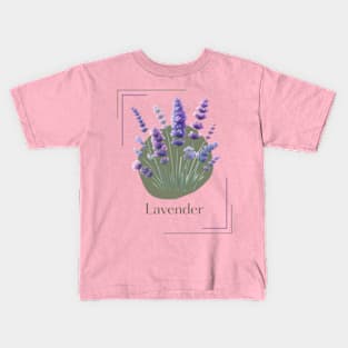 Lavender Flower Kids T-Shirt